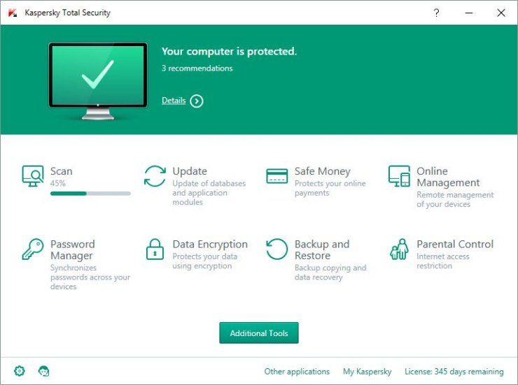 kaspersky total security screenshot 2