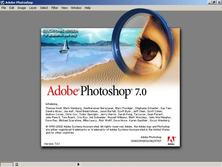 adobe photoshop 7.0 screenshot 2