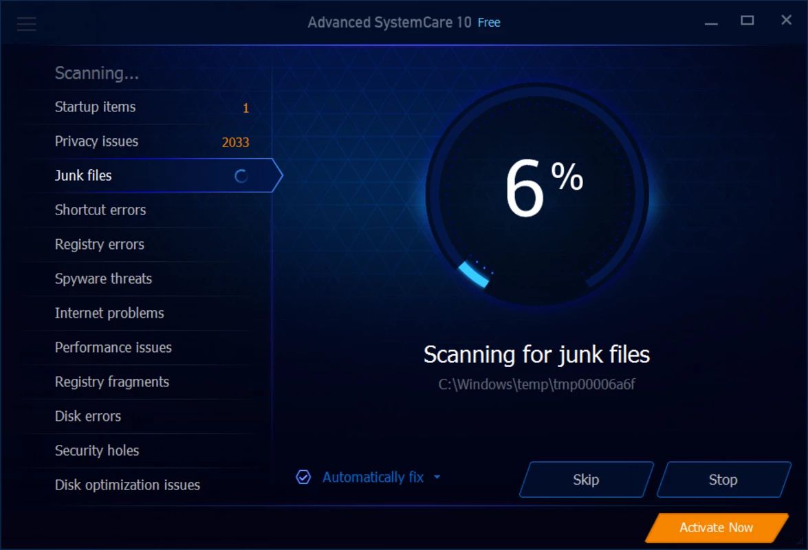 advanced systemcare free screenshot 2