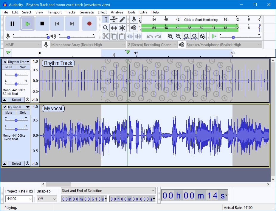 audacity screenshot 1