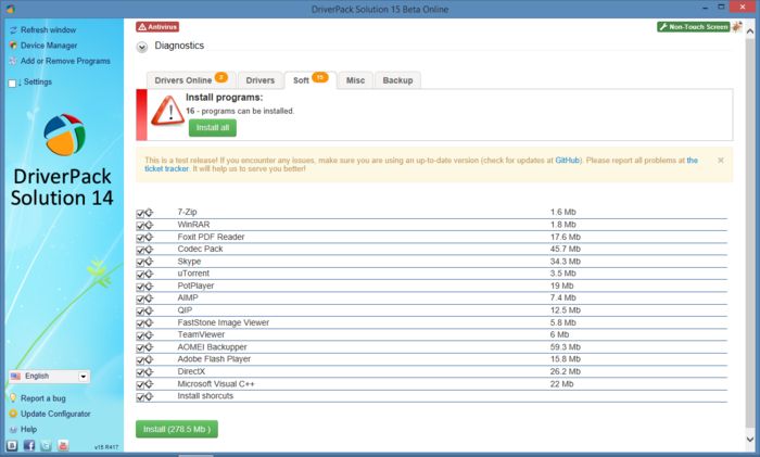 driverpack solution online screenshot 3