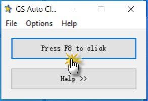gs auto clicker screenshot 2