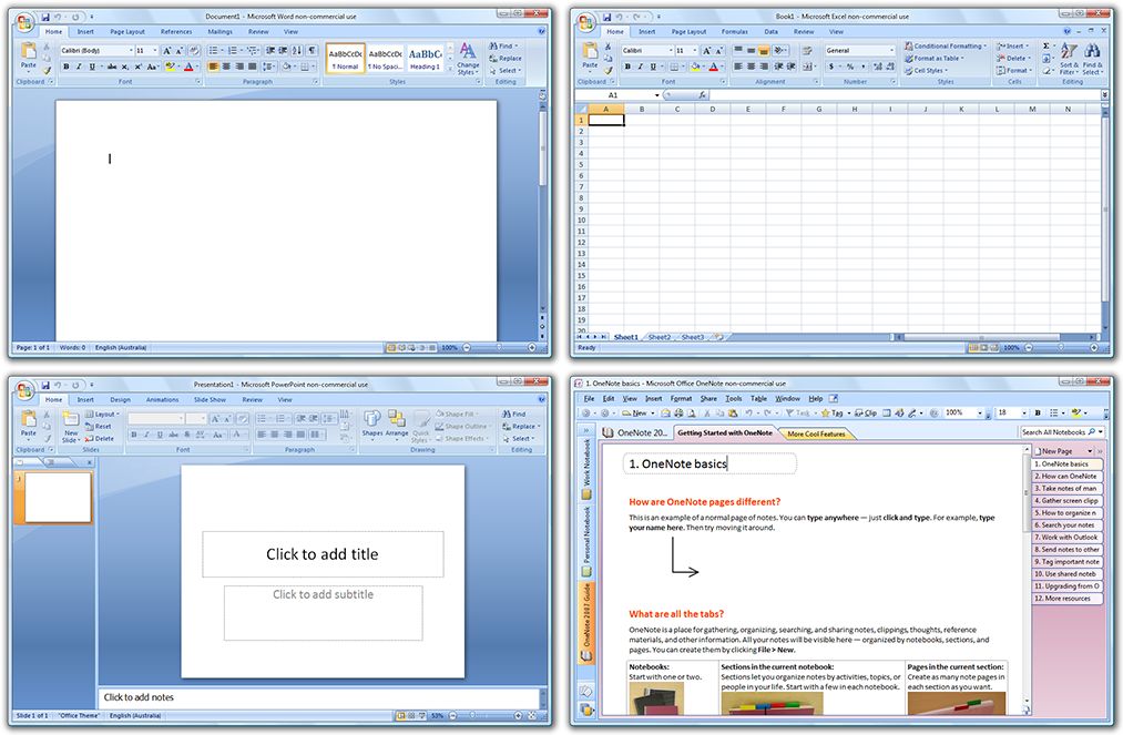 microsoft office 2007 screenshot 2