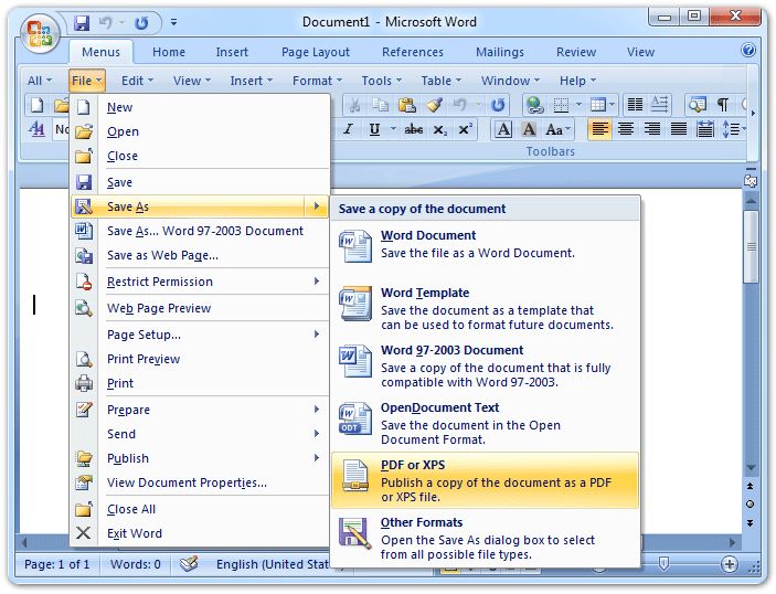 microsoft word 2007 screenshot 3