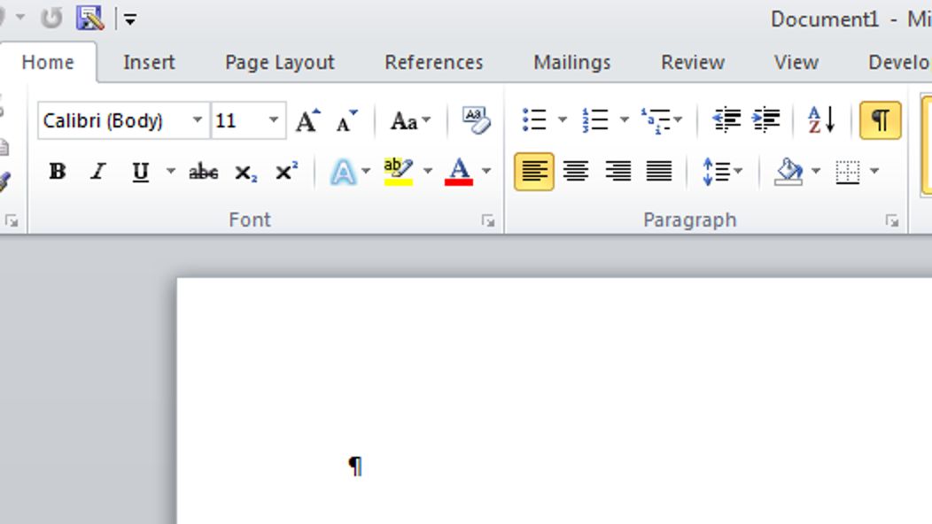 microsoft word 2010 screenshot 2