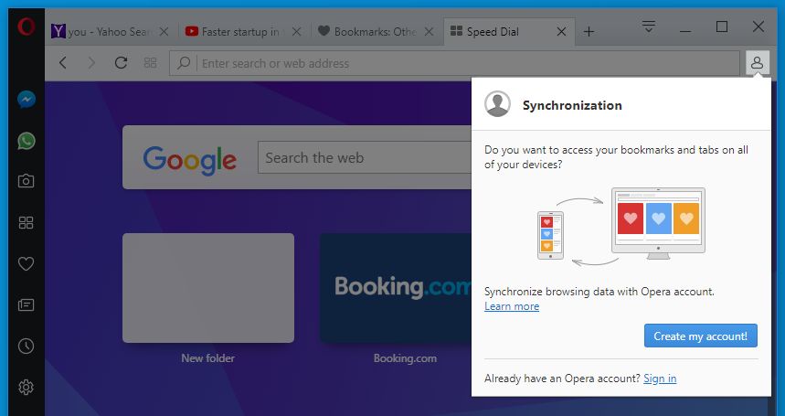 opera browser screenshot 3