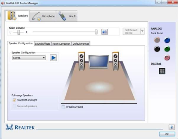 realtek hd audio drivers screenshot 3