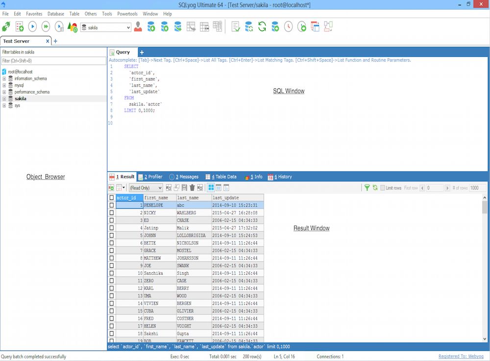 sqlyog screenshot 2