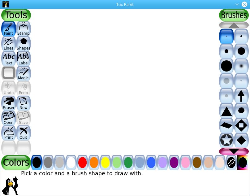 tux paint screenshot 1