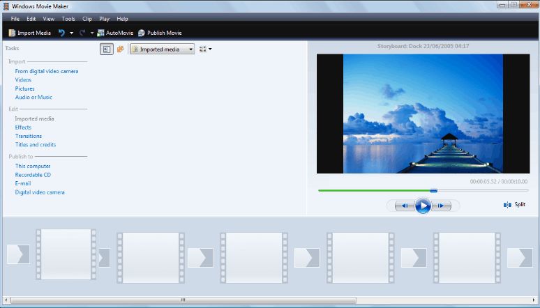 windows movie maker screenshot 2