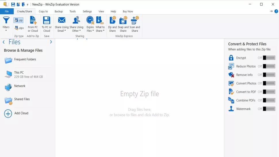 winzip screenshot 1